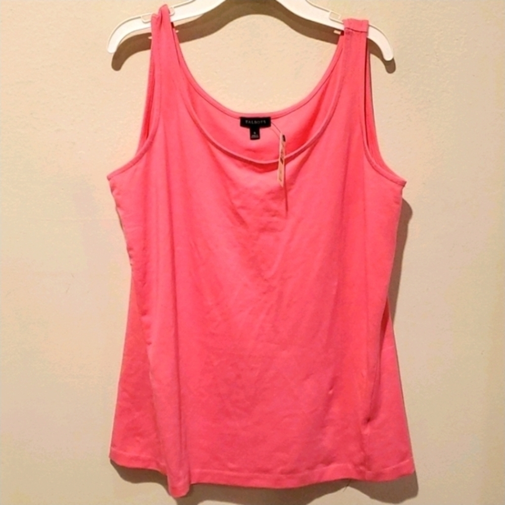 ❤ NWT! TALBOTS TANK TOP, PINK, SMALL